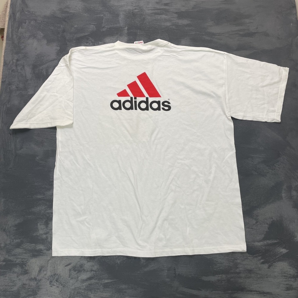 Vintage Adidas Shirt Mens XXL White 1990s‎ logo